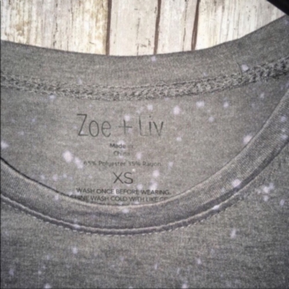 Zoe + Liv High Low Coffee & Chill Tee - Picture 5 of 6